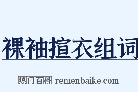 裸袖揎衣组词是什么意思的图片